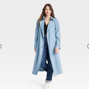 Universal thread Denim trench coat